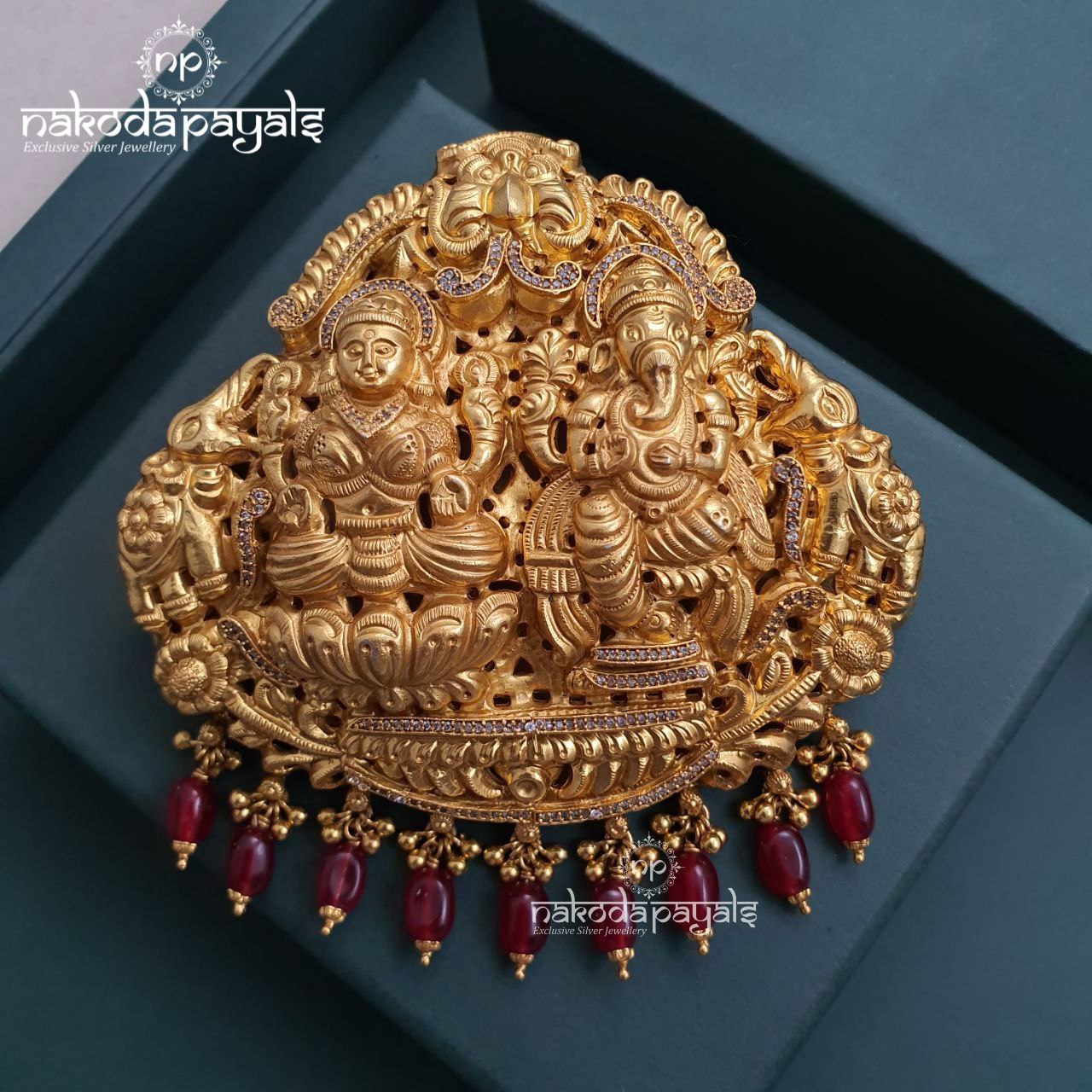 Nakshi CZ Ganesha Pendant