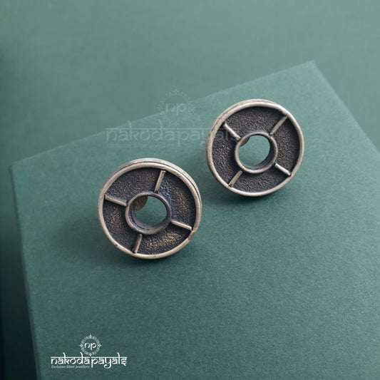Small Oxidised Studs