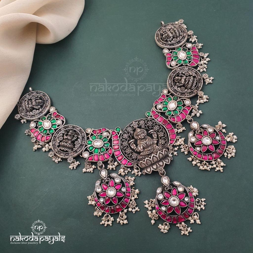 Antique Finished Kundan Neckpiece