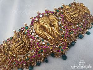 Tri Mukh Ganesha Daab With Belt