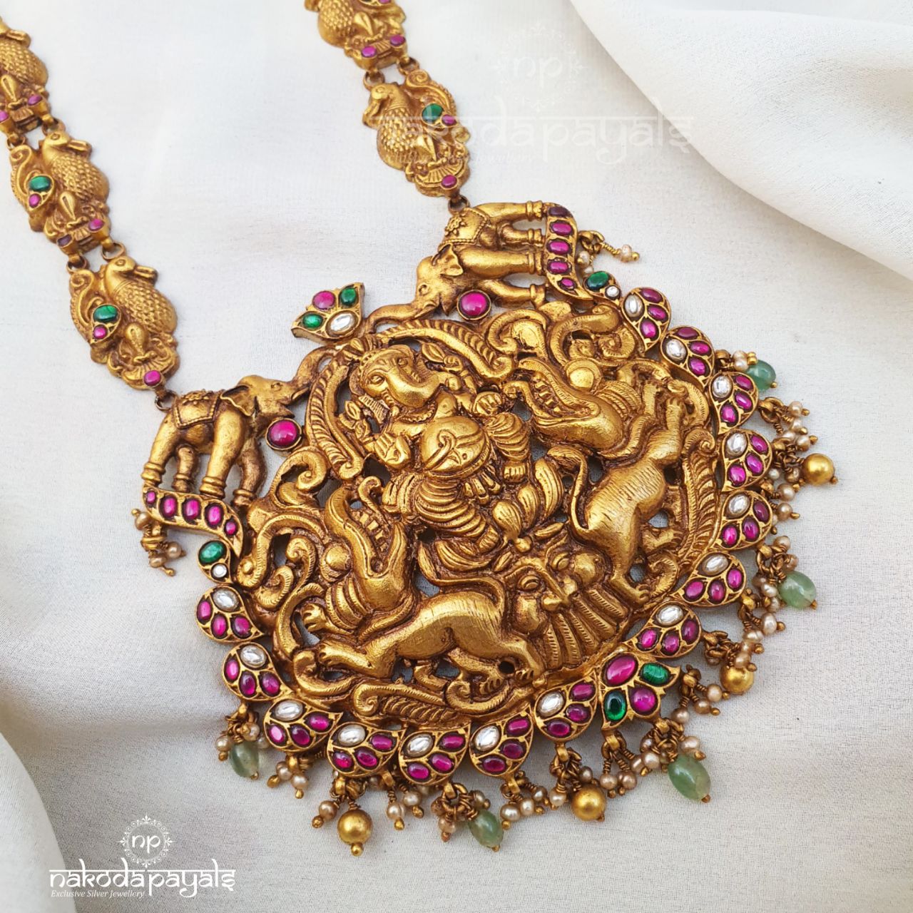 Ganesha Peacock Neckpiece