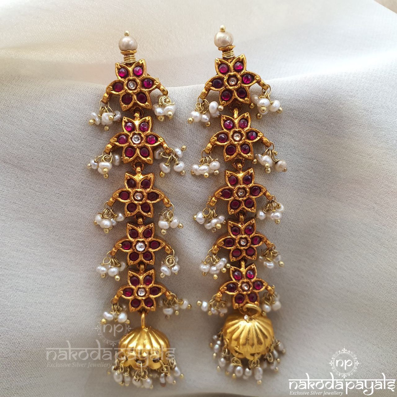 Quinate Floral Jhumka