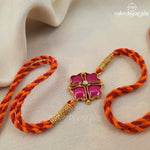 Red Kundan Rakhi R5345