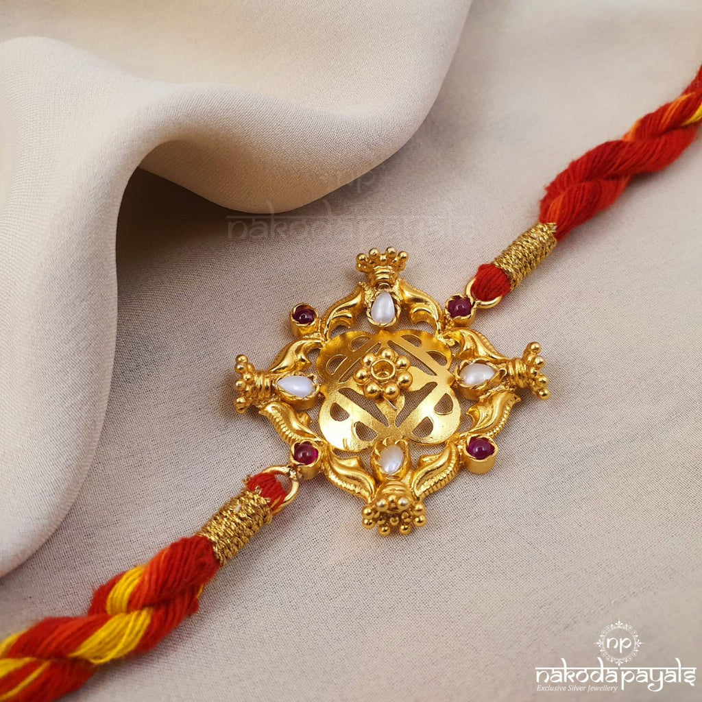 Ethnic Pearl Rakhi R5485