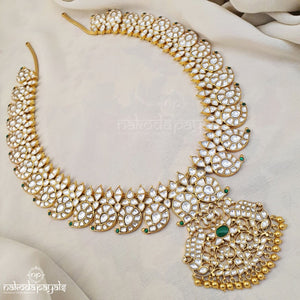 Magnificent Mango Kundan Neckpiece