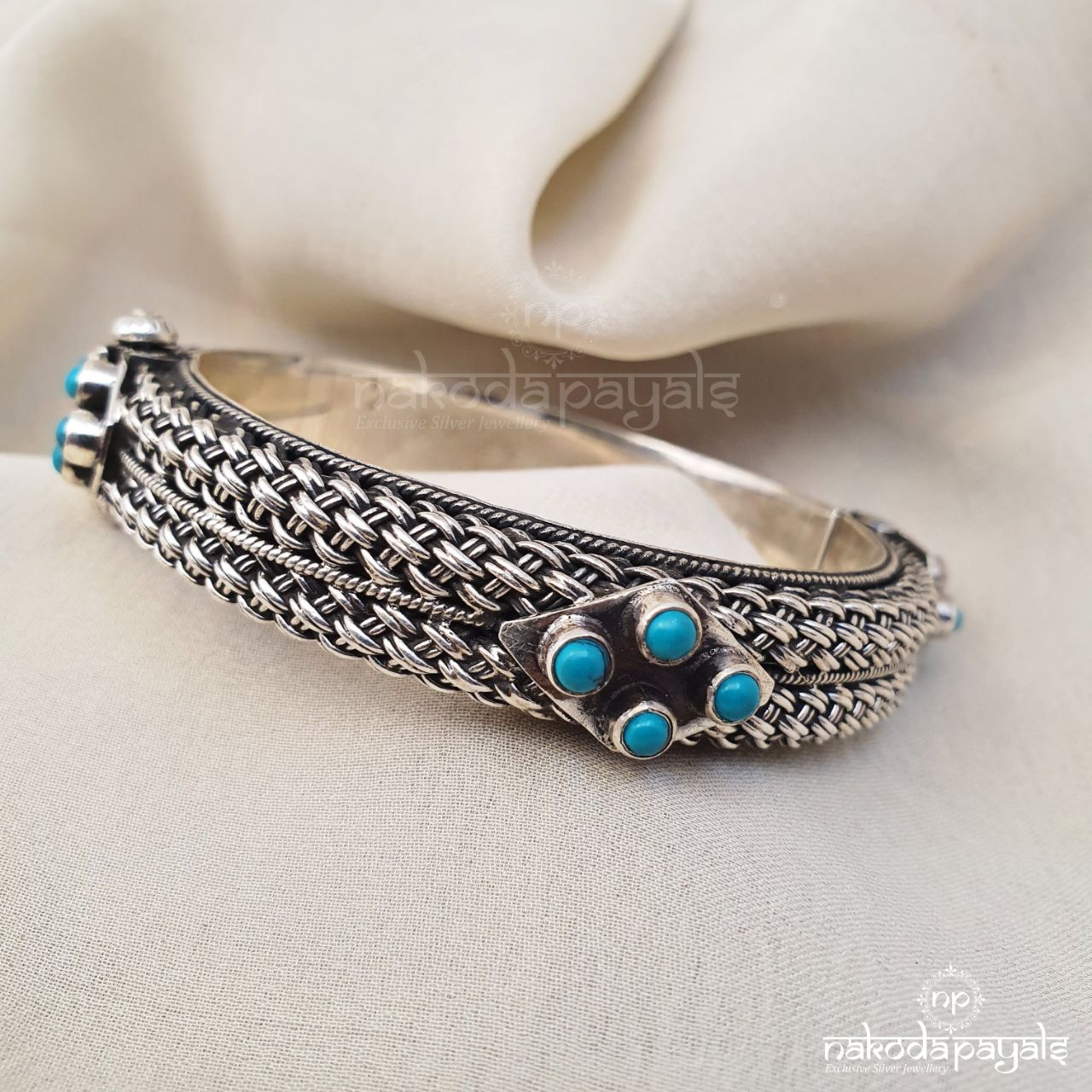 Turquoise Openable Kada Single (2.4)