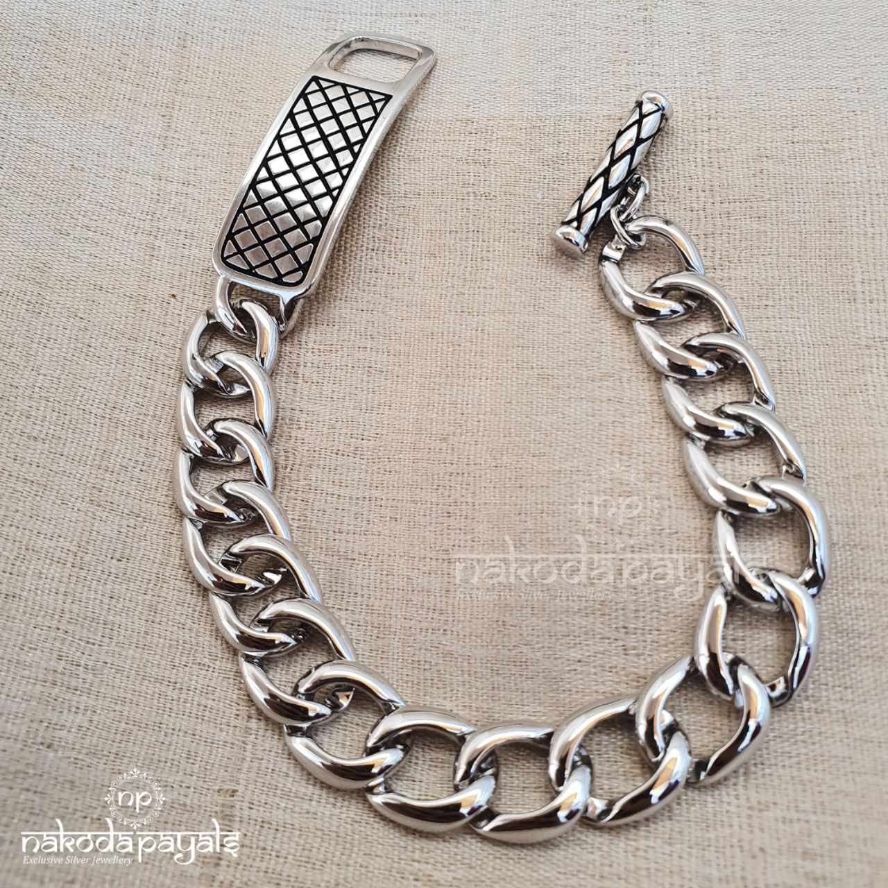 Masculine Link Chain Bracelet