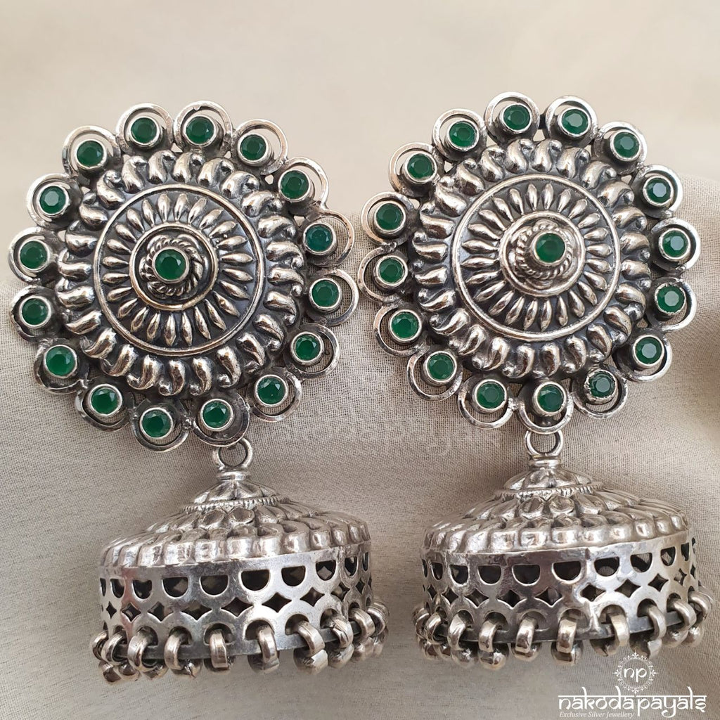 Gracious Green Jhumka