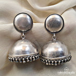 Plain Oxidised Jhumka