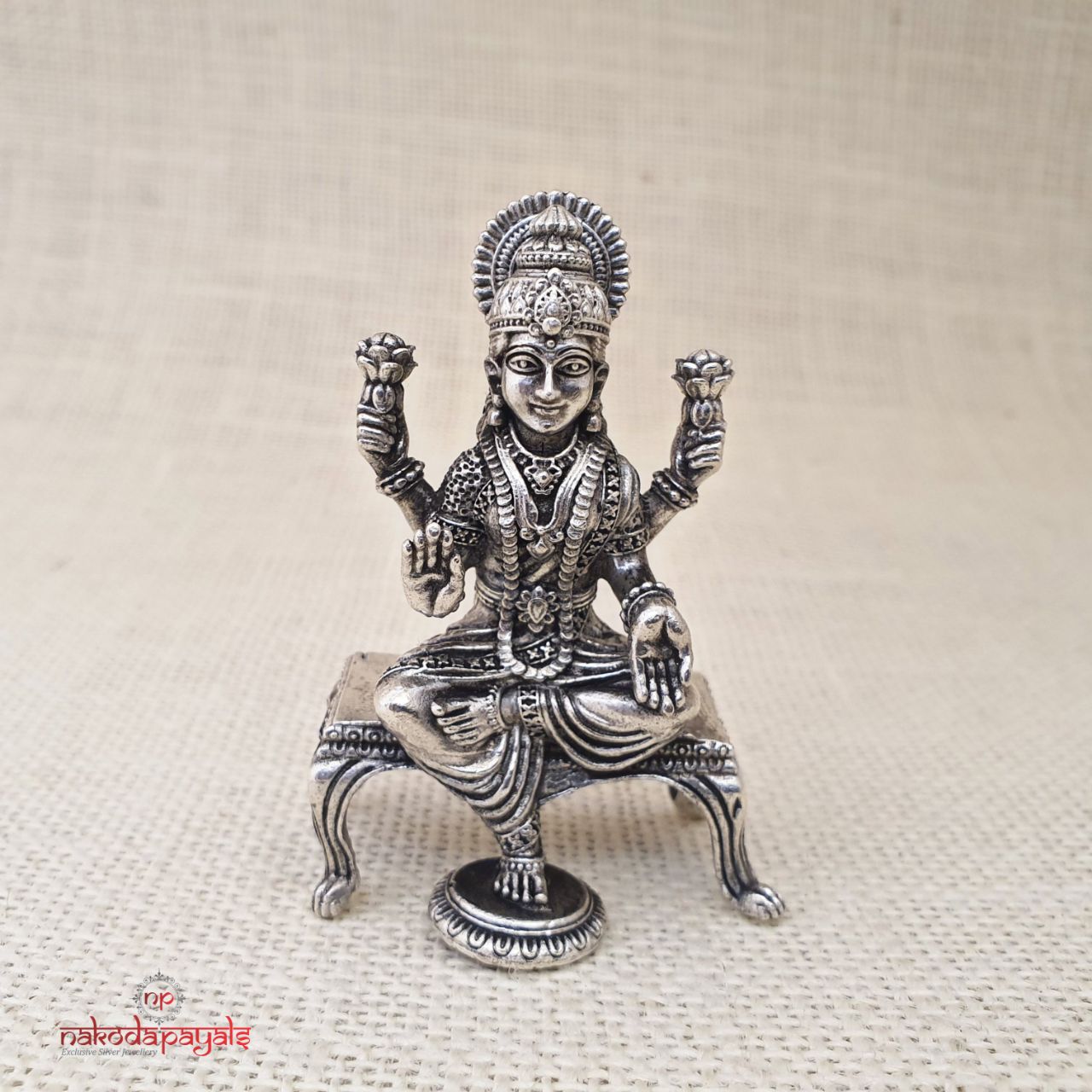 Seated Lakshmi Solid Idol