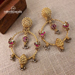 Red Kundan Birdie Chandbali