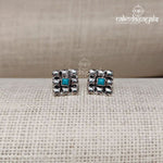 Square Turquoise Studs (S4299)