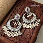 White Pearly Chandbali (C5986)