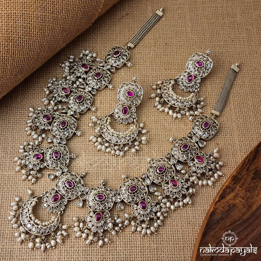 Guttapusalu Neckpiece With Earrings (N6760)