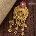 Multi Charms Floral Kundan Pendant (Gp1059)