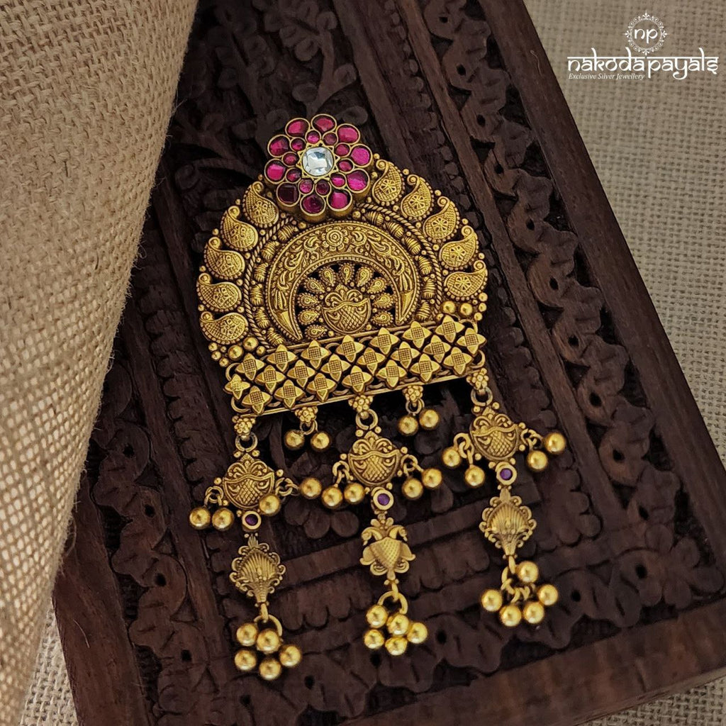 Kundan Floral Mango Pendant (GP1066)