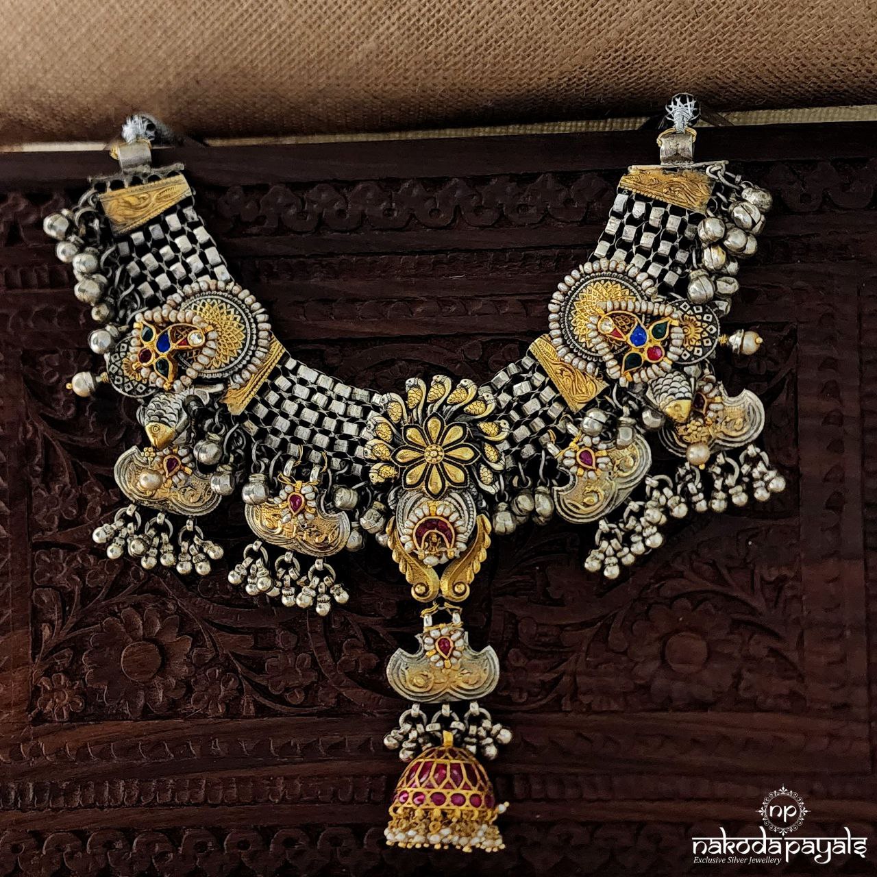 Jhumka Drop Ghungroo Neckpiece (N6805)