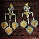 Trio Dangling Peacock Chandbali (Dt0443)