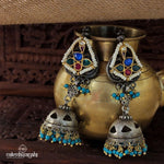 Peacock Turquoise Jhumka (Dt0456)