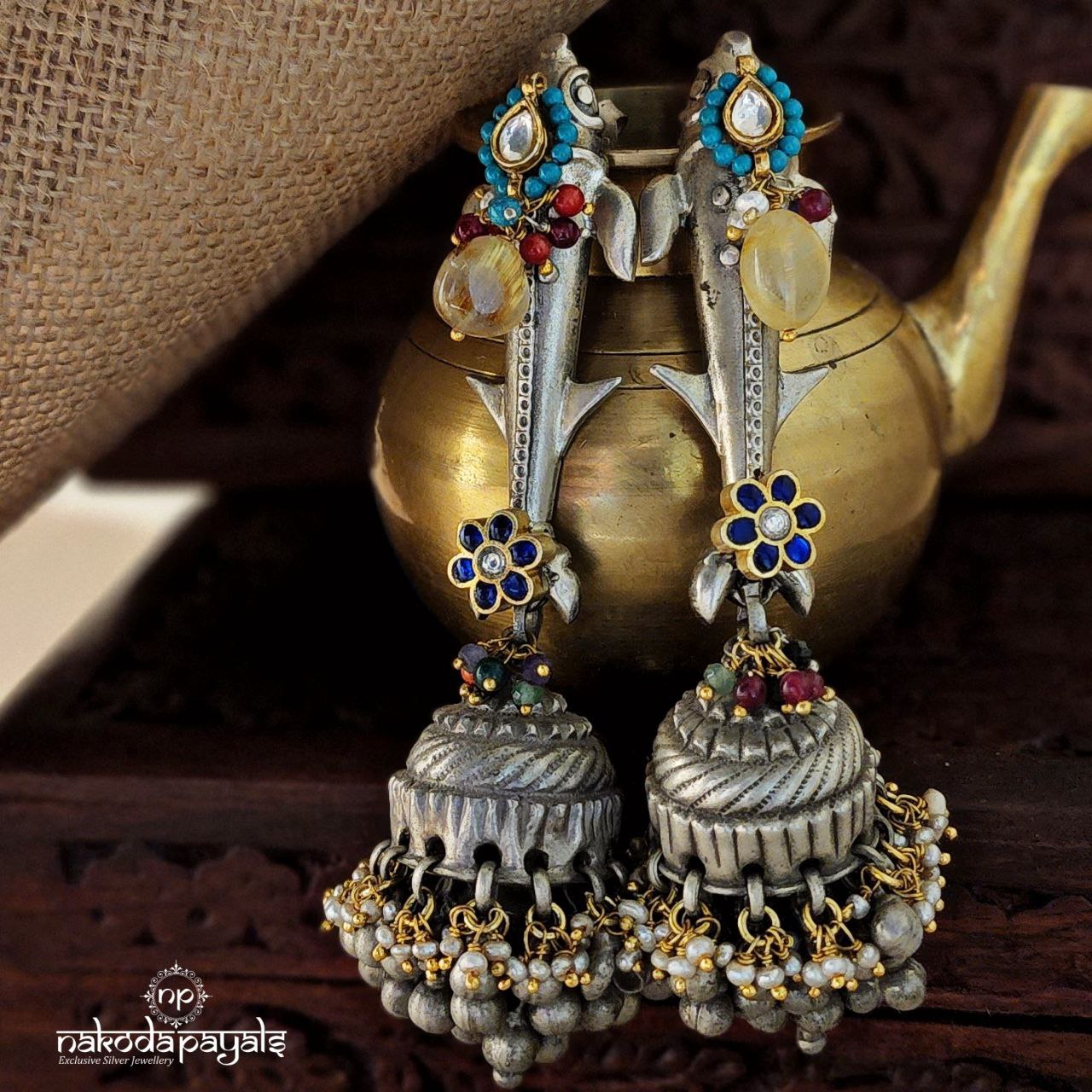 Long Fish Jhumka (Dt0470)