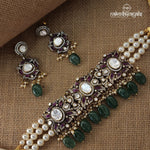 Fascinating Choker With Earrings (GN5046)