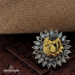 Polki Peacock Finger Ring (F1868)