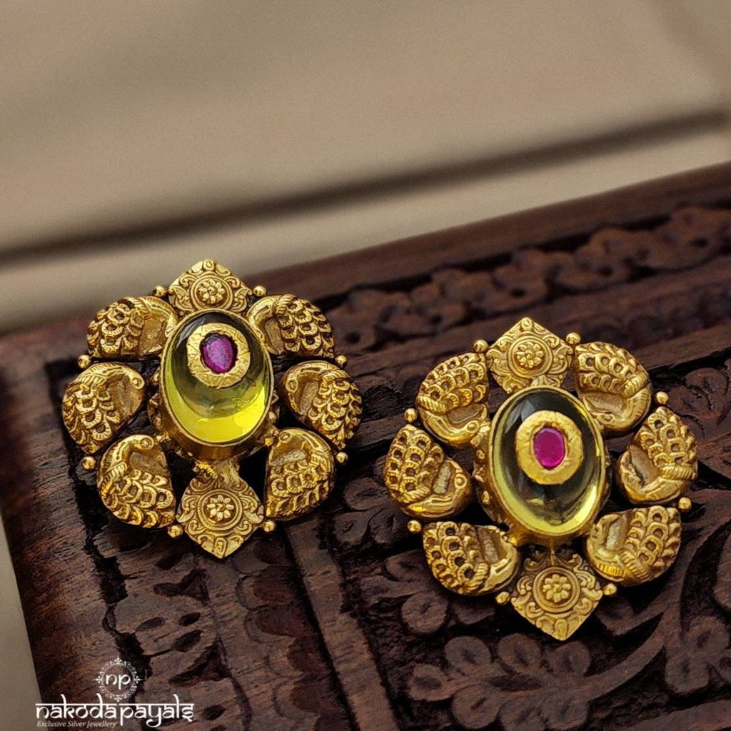 Turtlish Peacock Studs (Ge4539)