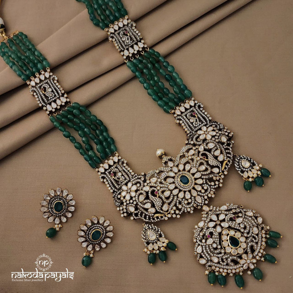 Grandiose Moissanite Neckpiece With Earrings (GN5124)