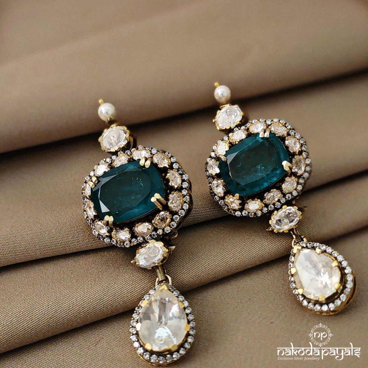 Quinate Green Neckpiece With Earrings (GN5123)