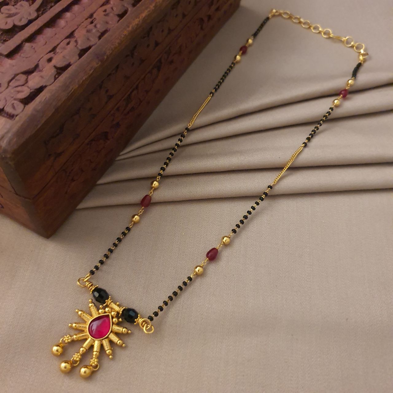 Red Drop Mangalsutra (MS0219)