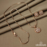 Classy Pendant Set With Earrings (St1057)