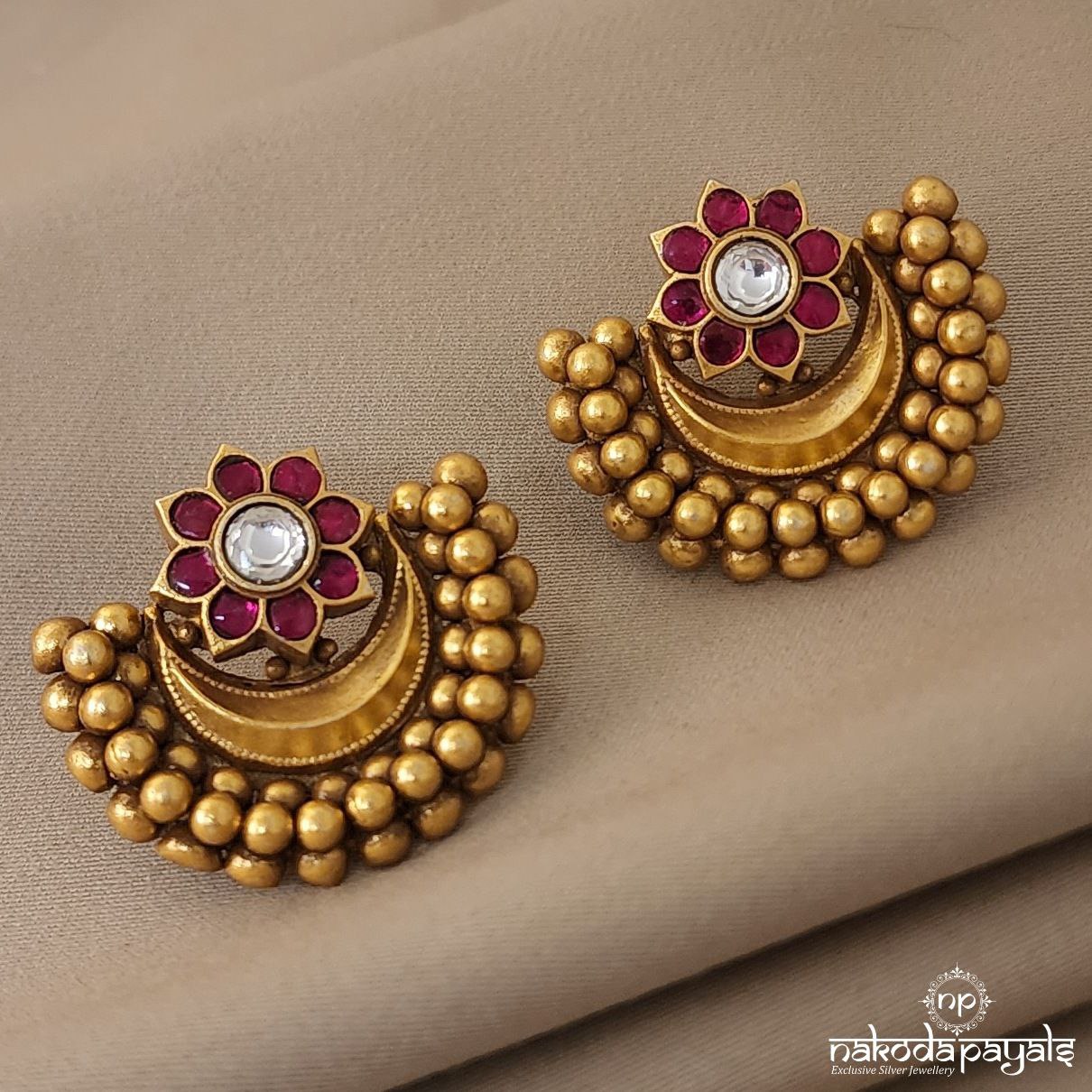 Bliss Flower Chandbali (Ge4717)