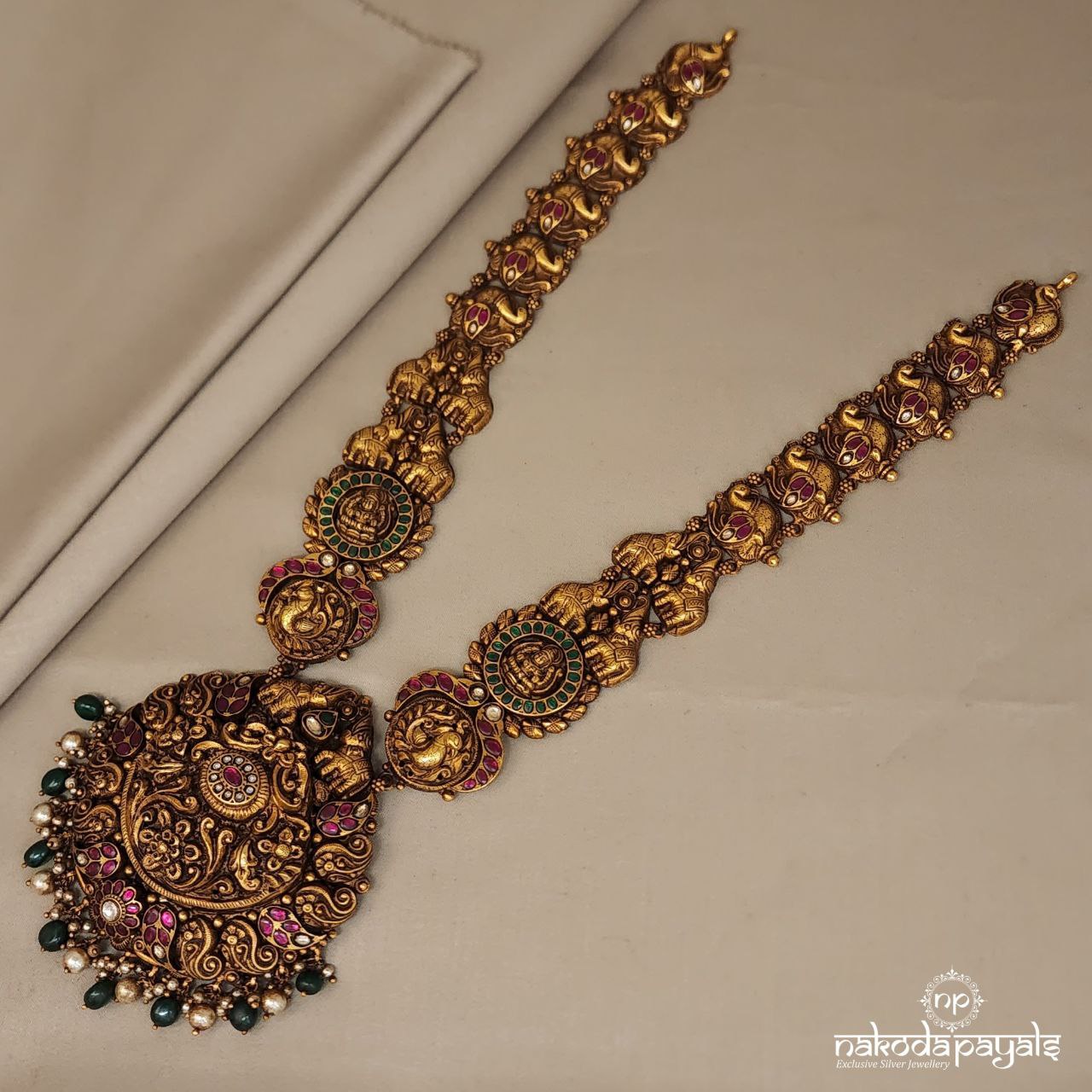 Elephant Peacock Neckpiece (GN5272)