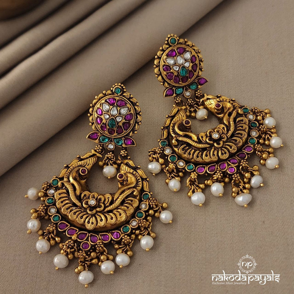 Marvellous Kundan Chandbali (Ge4769)