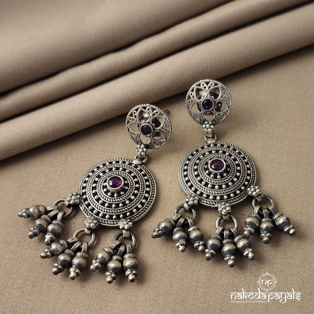 Vintage Oxidised Chandbali (C6709)