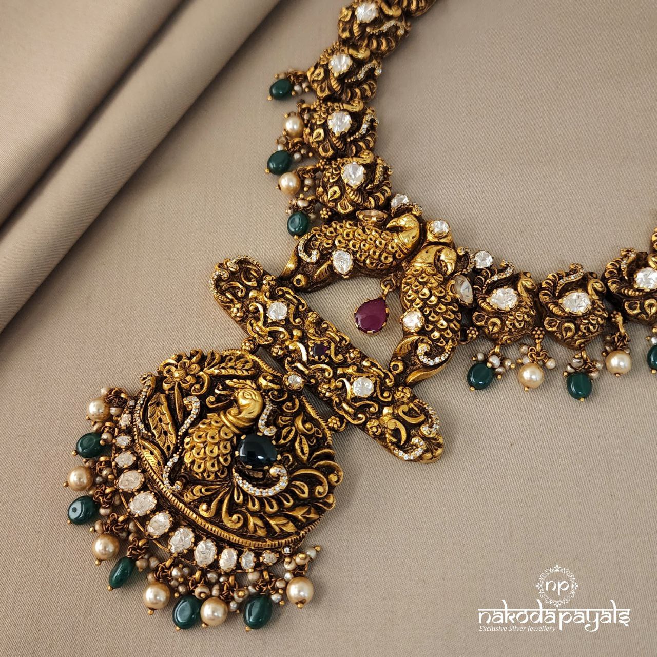 Princely Peacock Neckpiece (GN5322)