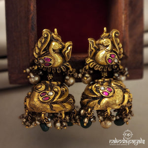 Fetching Peacock Jhumka (Ge4792)