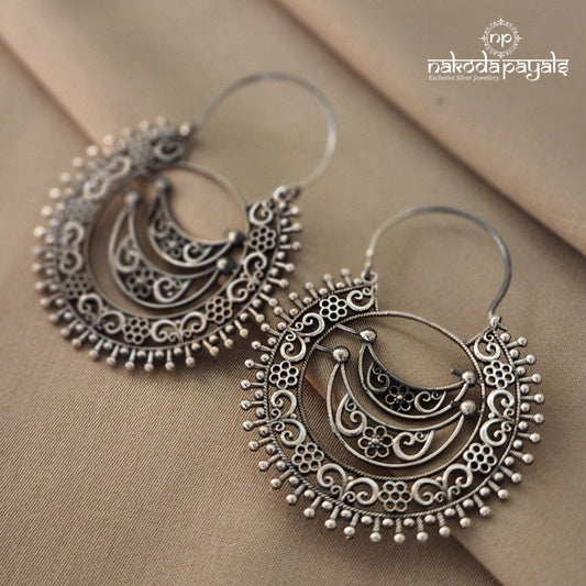 Oxidised Moon Chandbali (C6745)