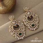 Glitzy Green Chandbali (Ge4866)