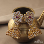 Ritzy Red CZ Jhumka (Ge4868)