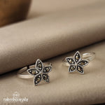 Floral Marcasite Toerings (T2364)