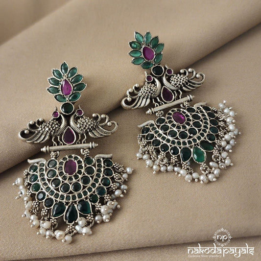 Royal Peacock Chandbali (C6774)