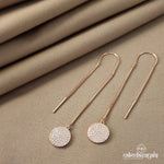 Sui-Dhaga Rose gold earrings (ST1374)