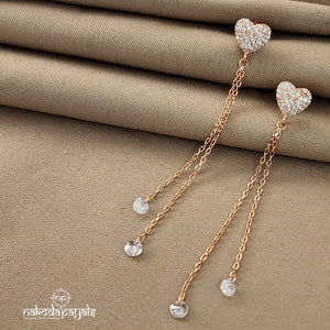 Heart Dangling Earrings (ST1388)