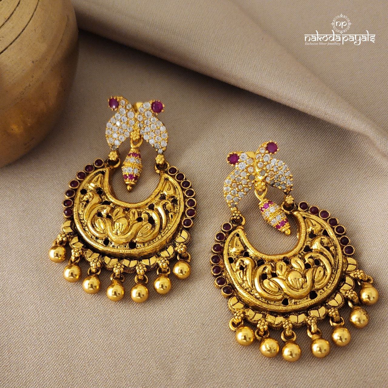 CMR 14.981gms EARRINGS 22K Antique – BangaruRani