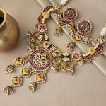 Jhumka Drop Neckpiece With Earrings (GN5768)