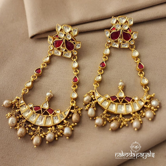 Red Birdie Chandbali (Ge5317)