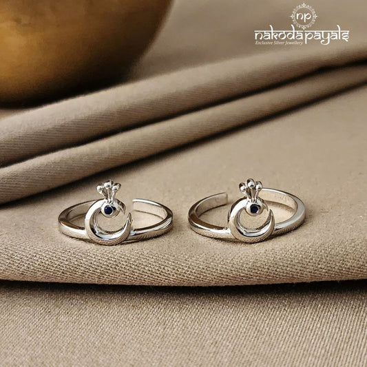 Blue Peacock Toerings Pair (T2538)