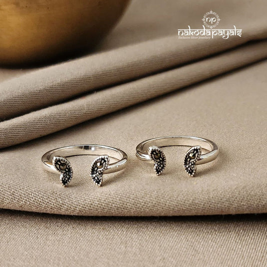 Butterfly Marcasite Toerings Pair (T2508)