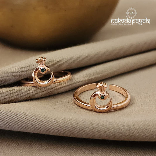 Green Peacock Toerings Pair (T2539)